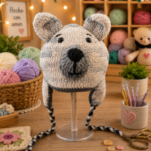 Cozy Bear Crochet Hat 🐻