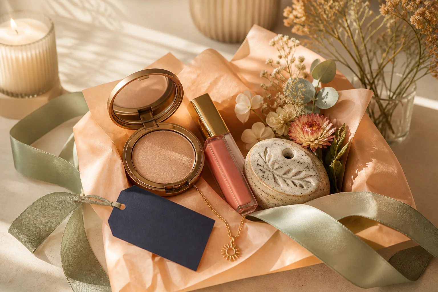 Thoughtful beauty gift with accessories from My Sweet Aura